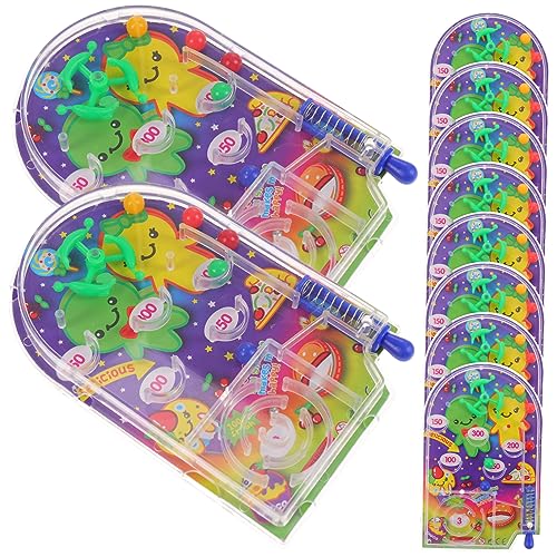 VANZACK Gehirn Spielzeug 10 Stück Pachinko-Maschine Spielzeug Tisch-Arcade-Spiele Baseballspiel Rennwagen Spielzeug Flipper Für Kinder Reisespielzeug Mini-Tischspiel Cartoon-Flipper von VANZACK