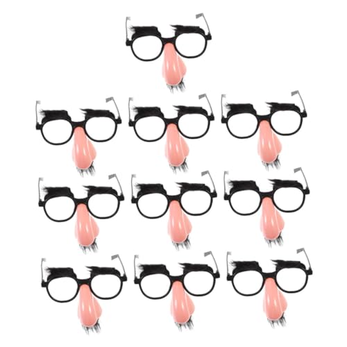 VANZACK 10 Stück Teiliges Große Lustige Nasenbrillen für Halloween Wiederverwendbare Old Man Cosplay Brille für Erwachsene Witzige Partyaccessoires und Fotorequisiten VANZACK 10 Stück Teiliges Große Lustige Nasenbrillen für Halloween Wiederverwendbare Old Man Cosplay Brille für Erwachsene Witzige Partyaccessoires und Fotorequisiten von VANZACK