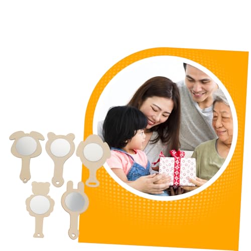 VANZACK 10 Stück Teiliges Kleine Holzspiegel zum Bemalen Handgefertigte DIY Handspiegel für Unbemalte Bastelspiegel für Mädchen Bastelset für Kindergeburtstag und Familienaktivitäten VANZACK 10 Stück Teiliges Kleine Holzspiegel zum Bemalen Handgefertigte DIY Handspiegel für Unbemalte Bastelspiegel für Mädchen Bastelset für Kindergeburtstag und Familienaktivitäten von VANZACK