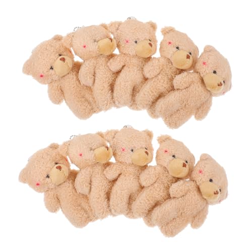 VANZACK 10 Stück Teiliges Mini Plüschbär Schlüsselanhänger aus Weichem Material Niedlicher Anhänger für Taschen Rucksäcke DIY Basteln Geeignet für Erwachsene VANZACK 10 Stück Teiliges Mini Plüschbär Schlüsselanhänger aus Weichem Material Niedlicher Anhänger für Taschen Rucksäcke DIY Basteln Geeignet für Erwachsene von VANZACK