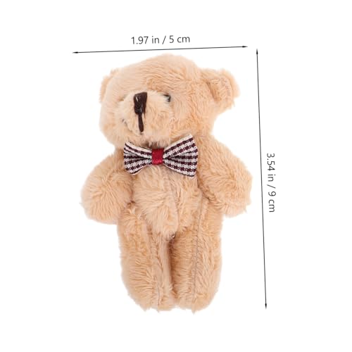 VANZACK 10 Stück Teiliges Mini Plüschbär Schlüsselanhänger mit Ketten Kleine Dekorative Kuscheltier Anhänger für Taschen und Schlüssel Modisches Handgefertigtes Design Beige und Hellbraun VANZACK 10 Stück Teiliges Mini Plüschbär Schlüsselanhänger mit Ketten Kleine Dekorative Kuscheltier Anhänger für Taschen und Schlüssel Modisches Handgefertigtes Design Beige und Hellbraun von VANZACK