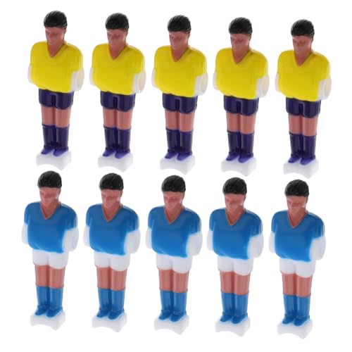VANZACK 10 Stück Teiliges Mini tischfußball Spieler Set Detailgetreue Fußballspieler Figuren Ersatzteile für Tischkicker Authentische Spielfiguren Geeignet für Tischfußball Spiel und von VANZACK