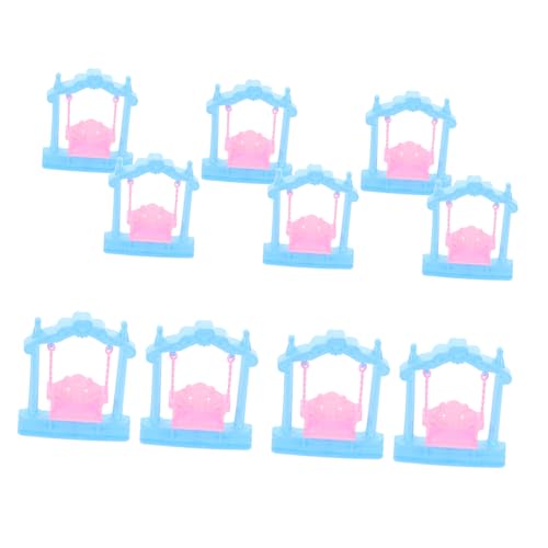 VANZACK 10 Stück Teiliges Puppenhaus Schaukel Set Miniatur Prinzessin Design Kompakte Mini Schaukel für Puppenhaus und Gartenzubehör für Mädchen Fantasie VANZACK 10 Stück Teiliges Puppenhaus Schaukel Set Miniatur Prinzessin Design Kompakte Mini Schaukel für Puppenhaus und Gartenzubehör für Mädchen Fantasie von VANZACK