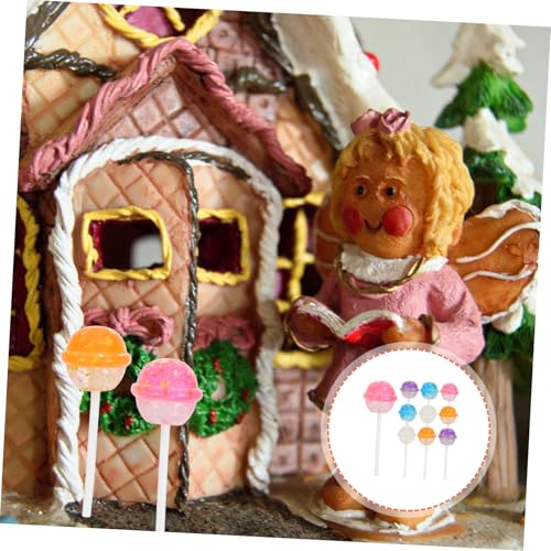 VANZACK 10 Stück Teiliges Realistische Glitzernde Resin Lutscher Dekoration Strapazierfähig und Sicher Bunte Party Candy Simulation für Fotorequisiten und DIY Mikrolandschaften VANZACK 10 Stück Teiliges Realistische Glitzernde Resin Lutscher Dekoration Strapazierfähig und Sicher Bunte Party Candy Simulation für Fotorequisiten und DIY Mikrolandschaften von VANZACK