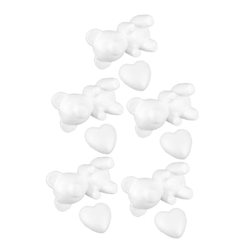 VANZACK 10 Stück Teiliges Set Kreative Schaumstoff Bär Herzform Modelliermuffe für DIY Bastelprojekte für Valentinstag Dekorationen und Hochzeiten VANZACK 10 Stück Teiliges Set Kreative Schaumstoff Bär Herzform Modelliermuffe für DIY Bastelprojekte für Valentinstag Dekorationen und Hochzeiten von VANZACK