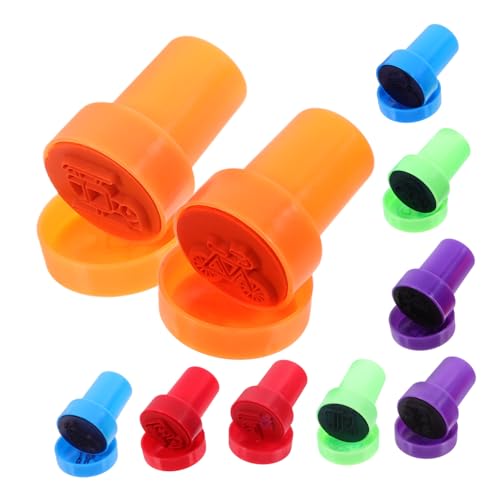 VANZACK 10 Stück Transportdichtungsspielzeug Stempel Party Stempelset Für Stempel Zum Basteln Briefmarken Für Handstempel Briefmarken Für Den Unterricht Mini-Stempel Plastik von VANZACK