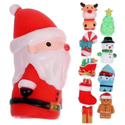 VANZACK 10 Stück Weihnachtsfingerpuppen aus Interaktive Handspielzeuge mit Santa Claus Schneemann Elch Pädagogisches für Kreativität und Kommunikation VANZACK 10 Stück Weihnachtsfingerpuppen aus Interaktive Handspielzeuge mit Santa Claus Schneemann Elch Pädagogisches für Kreativität und Kommunikation von VANZACK