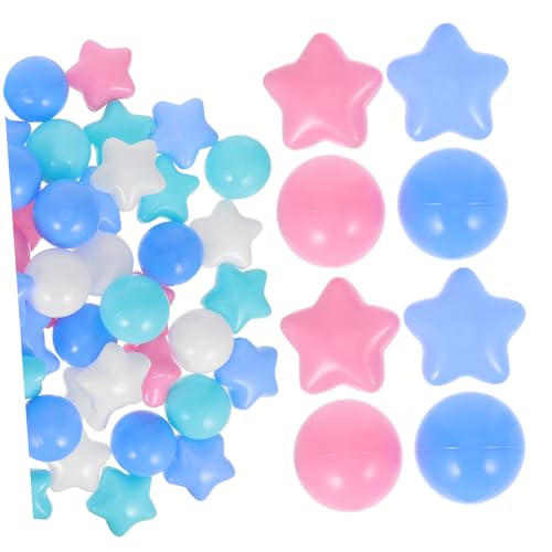 VANZACK 100 Bunte Plastikbälle: Ozeanbälle Für Kinder Für Spielhäuser, Spielzimmer Und Sensorisches Spielen – Leicht Zu Lagernde Und Zu Reinigende Spielsachen von VANZACK