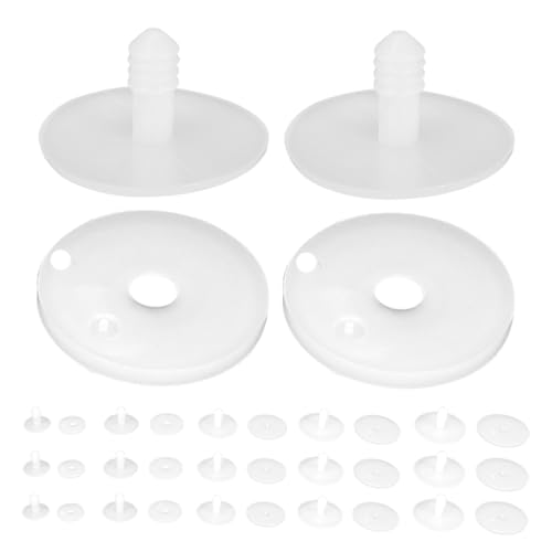 VANZACK 100 Stück DIY Kunststoff Puppenskelett Gelenke Bewegliche Spielzeugverbindungen für Bären Basteln Flexibel Sicher Für Handgemachte Puppen Zubehör von VANZACK
