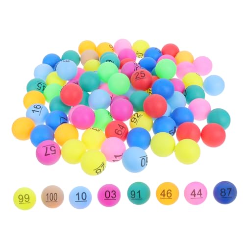 VANZACK 100 Stück Kunststoffbälle mit Nummerierung für Bingo Partys und Familienunterhaltung und Freizeitaktivitäten VANZACK 100 Stück Kunststoffbälle mit Nummerierung für Bingo Partys und Familienunterhaltung und Freizeitaktivitäten von VANZACK