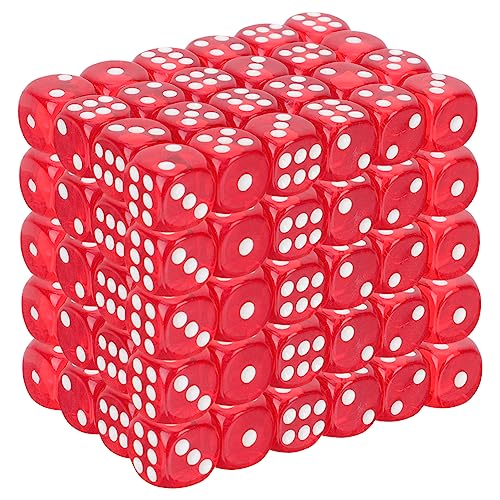 VANZACK 100 Stück Rote Sechsseitige Würfel Spielwürfel für Brettspiele Party Zubehör Vielseitig Einsetzbar Leicht Tragbar Geschenkidee für Familien Freunde VANZACK 100 Stück Rote Sechsseitige Würfel Spielwürfel für Brettspiele Party Zubehör Vielseitig Einsetzbar Leicht Tragbar Geschenkidee für Familien Freunde von VANZACK
