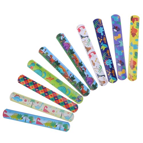 VANZACK 100Stücke Dinosaurier Themen Slap Armbänder Praktische und Neuartige Armbänder Partygeschenk für Zufällige Muster Wiederverwendbar und Bequem VANZACK 100Stücke Dinosaurier Themen Slap Armbänder Praktische und Neuartige Armbänder Partygeschenk für Zufällige Muster Wiederverwendbar und Bequem von VANZACK