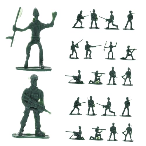 VANZACK Stabile Mini-soldatenfiguren Aus Kunststoff 100 Stück Armeespielzeug Miniaturfiguren Für Schulprojekte Dekorativ von VANZACK