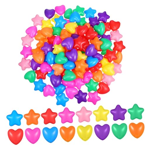 VANZACK 100Stücke Sternförmige Poolbälle Und Herzförmige Ozeanbälle Für Farbige Spielbälle Für Indoor Spielbereiche Garten Strand Und Bildung Und Spielspaß VANZACK 100Stücke Sternförmige Poolbälle Und Herzförmige Ozeanbälle Für Farbige Spielbälle Für Indoor Spielbereiche Garten Strand Und Bildung Und Spielspaß von VANZACK