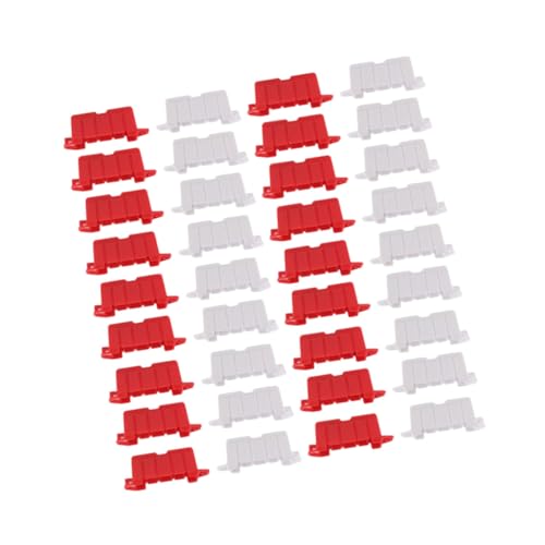 VANZACK 100pcs Rc -driftfeldzaun Und Mini -verkehrszeichen Spielzeug Für Straßensperren Und Rennstrecken Barriere Realistische Verkehrszäune Und Miniaturstraßenbautonströme Für Kinder von VANZACK
