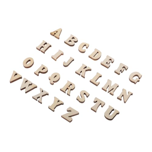 VANZACK 104Stücke Holzbuchstaben für DIY Alphabet Lernspielzeug aus Naturholz Kreative Bastelideen für Wanddekoration und Heimdekoration Fördert Motorische Fähigkeiten und Kognitive VANZACK 104Stücke Holzbuchstaben für DIY Alphabet Lernspielzeug aus Naturholz Kreative Bastelideen für Wanddekoration und Heimdekoration Fördert Motorische Fähigkeiten und Kognitive von VANZACK