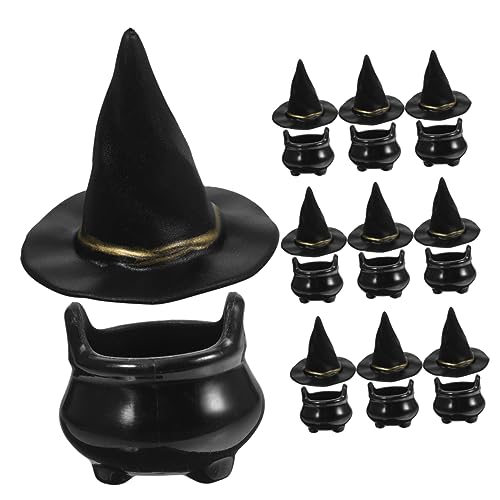 VANZACK 10Sätze Hexenpuppenhüte Und Kessel Töpfe Für Halloween Dekoration Bastelmaterial Für Micro Landschaften Und DIY Projekte Kleine Spielzeuge Für Gruselige Feiern VANZACK 10Sätze Hexenpuppenhüte Und Kessel Töpfe Für Halloween Dekoration Bastelmaterial Für Micro Landschaften Und DIY Projekte Kleine Spielzeuge Für Gruselige Feiern von VANZACK