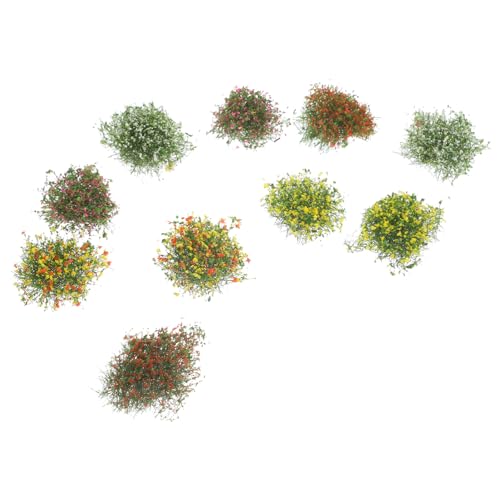 VANZACK 10stücke Künstliche Blumen Cluster Für DIY Sandtisch Modell Realistische Simulation Blumen Deko Farben Für Miniatur Landschaften Und Garten Dekoration von VANZACK