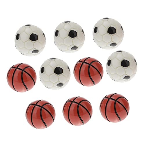 VANZACK 10Stücke Fußball und Basketball Modell Set Teiliges Zubehör für Puppenhäuser und Szenen Dekorative Sportbälle Kreativität und Vorstellungskraft VANZACK 10Stücke Fußball und Basketball Modell Set Teiliges Zubehör für Puppenhäuser und Szenen Dekorative Sportbälle Kreativität und Vorstellungskraft von VANZACK