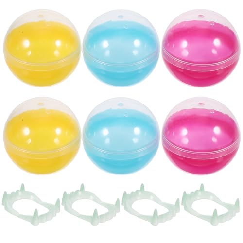 VANZACK 10Stücke Halloween Leuchtende Fake Zähne Gruselige Zahnstützen Für Halloween Partys Cosplay Und Requisiten Accessoires Für Schreckliche Verkleidungen von VANZACK