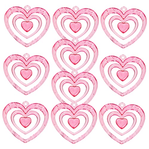 VANZACK 10Stücke Herzschützer Für Schmuckhersteller DIY Anhänger Rosé Bastelmaterialien Für Halsketten Armbänder Ohrringe Für Valentinstag VANZACK 10Stücke Herzschützer Für Schmuckhersteller DIY Anhänger Rosé Bastelmaterialien Für Halsketten Armbänder Ohrringe Für Valentinstag von VANZACK