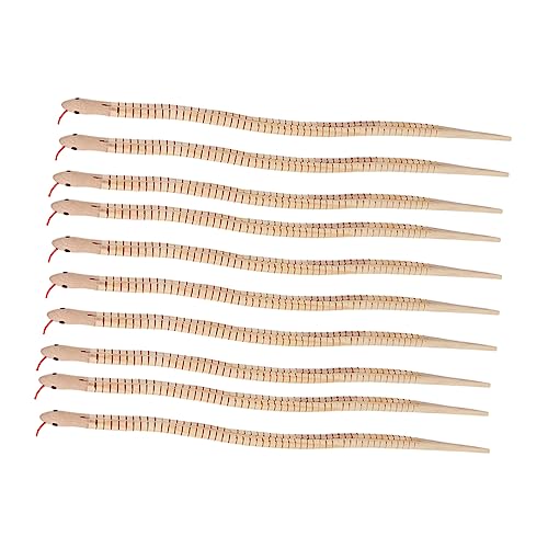 VANZACK 10Stücke Holzflexible Schlangenspielzeuge Lange Spielzeuge Für Halloween Streiche Und Realistische Dekoration Für Jungen VANZACK 10Stücke Holzflexible Schlangenspielzeuge Lange Spielzeuge Für Halloween Streiche Und Realistische Dekoration Für Jungen von VANZACK
