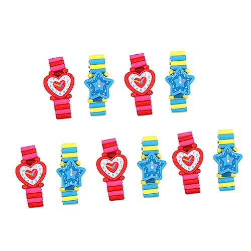 VANZACK 10Stücke Holzspielzeug Kinderuhr Lernspielzeug für Jungen Farbenfroh Kreatives für Glückliche Fördert Lernen VANZACK 10Stücke Holzspielzeug Kinderuhr Lernspielzeug für Jungen Farbenfroh Kreatives für Glückliche Fördert Lernen von VANZACK