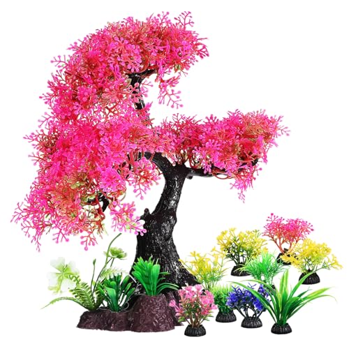 VANZACK 10 Stück Realistische Aquariumpflanzen Aus Kunststoff Für Betta-Aquarium-Dekoration von VANZACK
