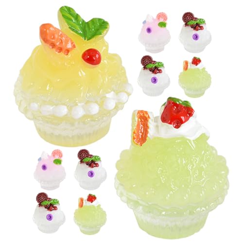 VANZACK 10stücke Mini Eiscreme Modell Puppe Haus Dessert Mini Küche Szene Harz Materialmini Eiscreme Spielset VANZACK 10stücke Mini Eiscreme Modell Puppe Haus Dessert Mini Küche Szene Harz Materialmini Eiscreme Spielset von VANZACK