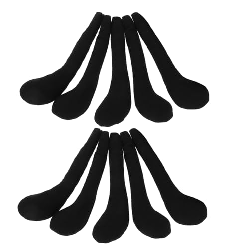 VANZACK 10Stücke Plüsch Puppenfüße Mit Langen Schwarzen Beinen DIY Puppenzubehör Für Babypuppen Für Amerikanische Puppen Stoffteile Für Kreative Puppenprojekte von VANZACK