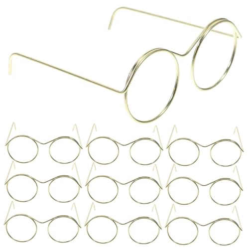 VANZACK 10Stücke Puppenbrille Brillen Für Puppenhaus Bastelung Und Dekoration Schwarzes Brillengestell Ohne Gläser Für DIY Projekte Und Puppen Zubehör VANZACK 10Stücke Puppenbrille Brillen Für Puppenhaus Bastelung Und Dekoration Schwarzes Brillengestell Ohne Gläser Für DIY Projekte Und Puppen Zubehör von VANZACK
