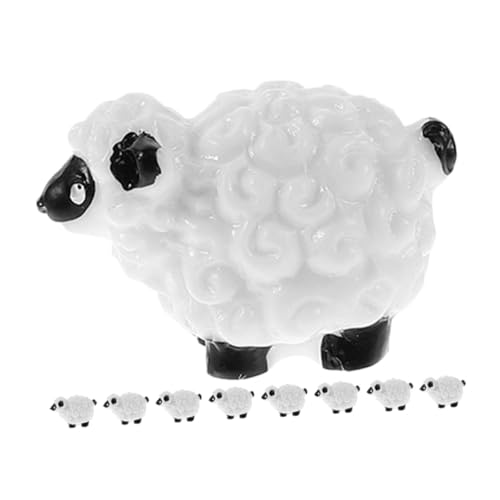 VANZACK 10Stücke Schaf Figuren Aus Harz Mini Schaf Dekoration Für Garten Und Wohndekoration Niedliche Moos Ornamente Für Indoor Und Outdoor Tierfiguren VANZACK 10Stücke Schaf Figuren Aus Harz Mini Schaf Dekoration Für Garten Und Wohndekoration Niedliche Moos Ornamente Für Indoor Und Outdoor Tierfiguren von VANZACK