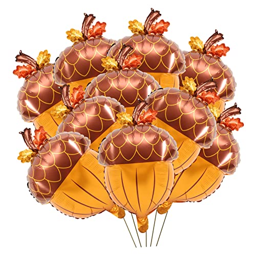 VANZACK 10Stücke Teiliges Aluminium Folienballons Kiefernkegel Form Herbstparty Deko für Thanksgiving Feierlichkeiten Reichhaltige Farben für Festliche VANZACK 10Stücke Teiliges Aluminium Folienballons Kiefernkegel Form Herbstparty Deko für Thanksgiving Feierlichkeiten Reichhaltige Farben für Festliche von VANZACK