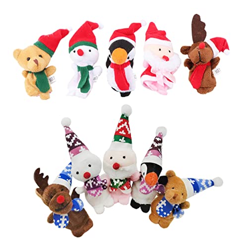 VANZACK 10Stücke Teiliges Fingerpuppen mit Weihnachtsmotiven Entzückendes Fingerspielzeug für Geschichtenerzählung an Weihnachten VANZACK 10Stücke Teiliges Fingerpuppen mit Weihnachtsmotiven Entzückendes Fingerspielzeug für Geschichtenerzählung an Weihnachten von VANZACK
