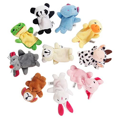 VANZACK 10Stücke Tierform Fingerpuppen Aus Entzückende Cartoon Fingerpuppen Für Geschichtenerzählen Für Unterricht von VANZACK