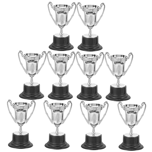 VANZACK 10Stücke Trophäen Mit Schwarzer Basis Für Wettbewerbe Plastik Trophäen Auszeichnungen Für Sportveranstaltungen Fußball Trophäe Für Erwachsene Dekoration von VANZACK