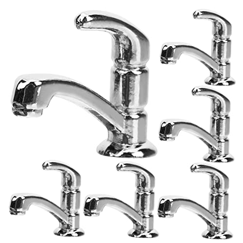 VANZACK 10Stücke Wasserhahn Modelle Für Puppenhäuser Küchenzubehör Realistische Deko Maßstab Für Kreatives Und Miniaturhaus Dekoration von VANZACK
