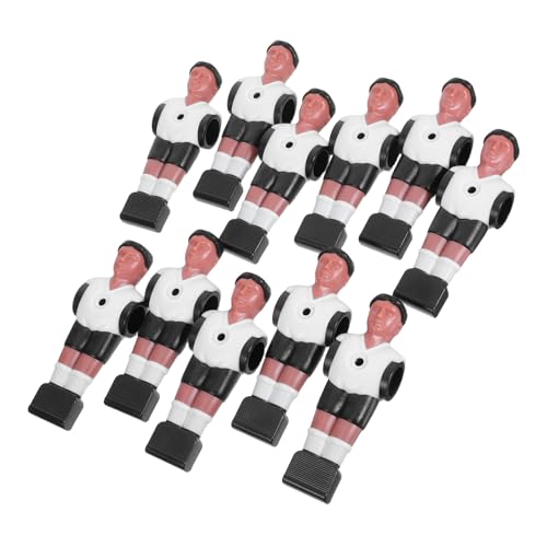 VANZACK 11 Stück Teiliges Kunststoff Foosball Figuren Ersatzspieler für Tischfußball Stabiles Kunststoffmaterial Vollständiges Team für Familien und Partyspiele Langlebig und Griffig von VANZACK