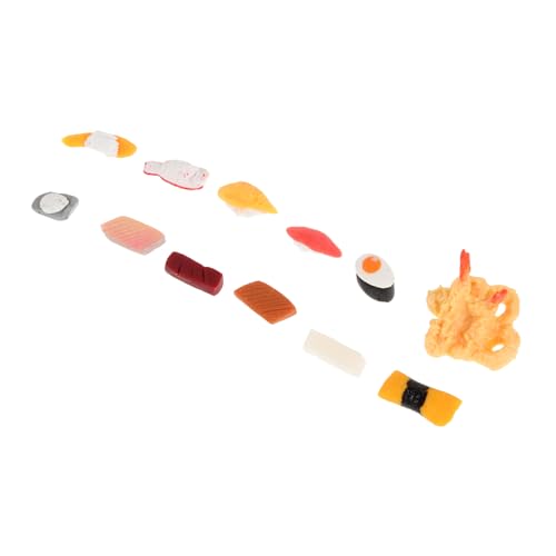 VANZACK 12 Stück Miniatur Sushi Modellset Teiliges Japanisches Puppenhaus Zubehör Realistische Essensdekoration Hochwertige Mini Sushi Figuren für Kreative Dioramen und Sammlungen VANZACK 12 Stück Miniatur Sushi Modellset Teiliges Japanisches Puppenhaus Zubehör Realistische Essensdekoration Hochwertige Mini Sushi Figuren für Kreative Dioramen und Sammlungen von VANZACK