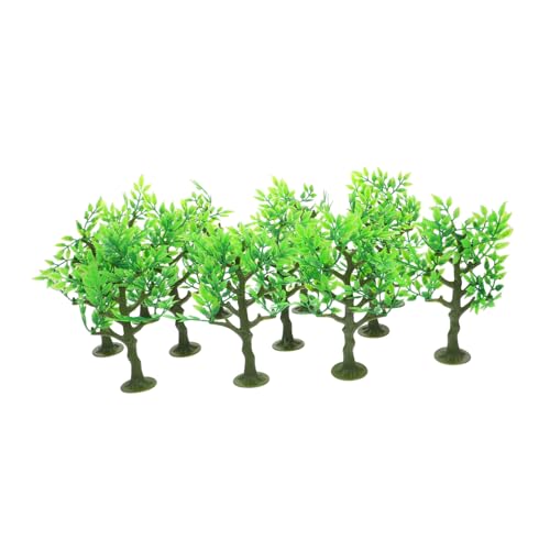 VANZACK 12 Stück Sandtisch Dekorationsbaum Märchengarten Miniatur Miniaturbaummodell Kleine Bäume Dioramenbedarf Mini-Bäume für Diorama Miniaturbäume für Diorama Mini -Bäume Plastik Grün von VANZACK