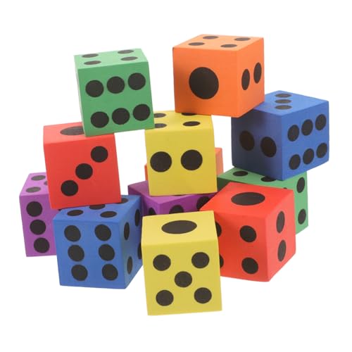 VANZACK 12 Stück Teiliges Eva Schaumstoff Würfelset für Große Bunte Spielwürfel Leicht und Sicher für Gesellschaftsspiele Unterricht und Reisen Zufällige Farben Zufällige VANZACK 12 Stück Teiliges Eva Schaumstoff Würfelset für Große Bunte Spielwürfel Leicht und Sicher für Gesellschaftsspiele Unterricht und Reisen Zufällige Farben Zufällige von VANZACK