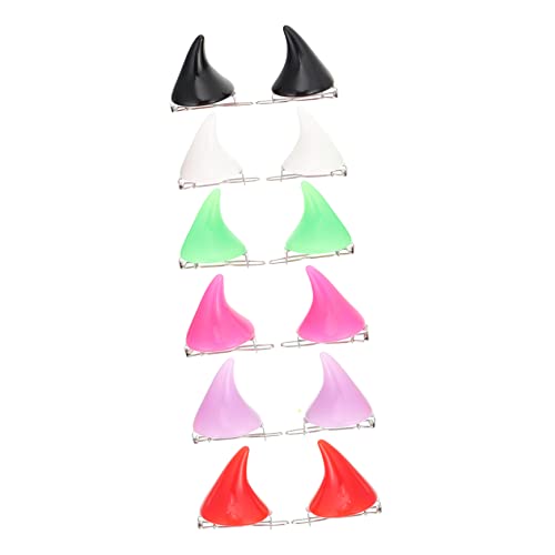 VANZACK 12 Stück Teiliges Halloween Teufelshorn Haarklammern Farben Leicht Langlebig Einfach zu Tragen Halloween Kopfschmuck für Party und Kostüm VANZACK 12 Stück Teiliges Halloween Teufelshorn Haarklammern Farben Leicht Langlebig Einfach zu Tragen Halloween Kopfschmuck für Party und Kostüm von VANZACK
