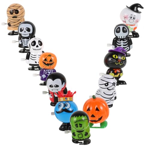 VANZACK 12 Stück Teiliges Halloween Wind Up Bunte Mechanische Laufspielzeuge aus Robustem Leichte Kompakte Cartoon Figuren für Lustige Partydeko und Mitgebsel VANZACK 12 Stück Teiliges Halloween Wind Up Bunte Mechanische Laufspielzeuge aus Robustem Leichte Kompakte Cartoon Figuren für Lustige Partydeko und Mitgebsel von VANZACK