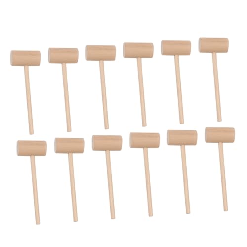VANZACK 12 Stück Teiliges Holz Mini Hämmer Pädagogisch Fördernd Hand Finger Koordination Langlebig Sicher Geschenk für Jungen und Mädchen Geeignet VANZACK 12 Stück Teiliges Holz Mini Hämmer Pädagogisch Fördernd Hand Finger Koordination Langlebig Sicher Geschenk für Jungen und Mädchen Geeignet von VANZACK