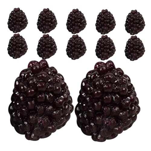 VANZACK 12 Stück Teiliges Künstliche Wald Erdbeeren Realistische Deko Langlebige Farbenfrohe Küchen und Party Tischmitte Pflegefreie Früchte für DIY Foto Requisiten und Wohnaccessoires von VANZACK