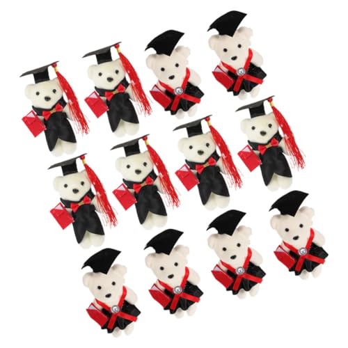 VANZACK 12 Stück Teiliges Mini Abschlussbär Plüschtier mit Doktorhut Niedliche Graduation Stoffbären aus Vliesstoff und Vielseitige Deko für Blumensträuße Party und Geschenke VANZACK 12 Stück Teiliges Mini Abschlussbär Plüschtier mit Doktorhut Niedliche Graduation Stoffbären aus Vliesstoff und Vielseitige Deko für Blumensträuße Party und Geschenke von VANZACK
