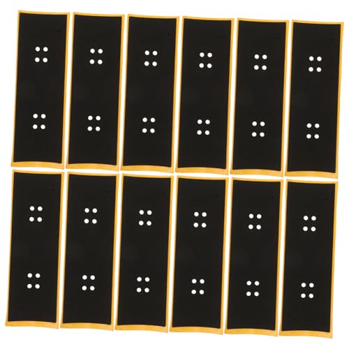 VANZACK 12 Stück Teiliges Mini Finger Skateboard Rutsch Griffband mit Starkem Kleber Langlebiges Material Einfache Anwendung und für Vielseitiges Fingerskateboard Zubehör VANZACK 12 Stück Teiliges Mini Finger Skateboard Rutsch Griffband mit Starkem Kleber Langlebiges Material Einfache Anwendung und für Vielseitiges Fingerskateboard Zubehör von VANZACK