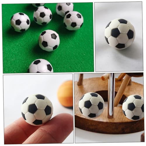 VANZACK 12 Stück Teiliges Mini Fußball Realistische Miniatur Fußball Dekoration Langlebige Miniatur Sportbälle für Puppenhaus Lebendige Mini Fußbälle Geeignet für Wohn und Schlafzimmer von VANZACK