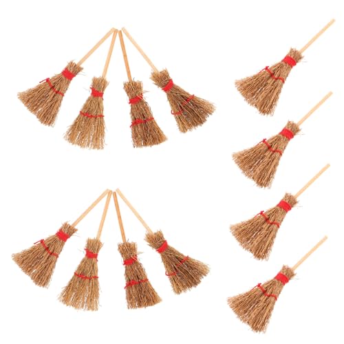 VANZACK 12 Stück Teiliges Mini Hexenbesen Stabile Holzbesen Detailreiche Miniatur Dekoration für Halloween Party Puppenhaus Zubehör Beige Kleine Handwerksaccessoires VANZACK 12 Stück Teiliges Mini Hexenbesen Stabile Holzbesen Detailreiche Miniatur Dekoration für Halloween Party Puppenhaus Zubehör Beige Kleine Handwerksaccessoires von VANZACK