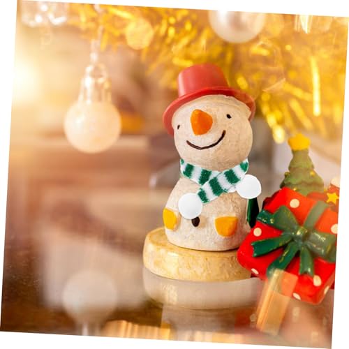 VANZACK 12 Stück Teiliges Mini Strickschal Farben Miniatur Weihnachtsdekoration Miniatur Puppenzubehör Festliche Gestreifte Wollschals für Weinflaschen Haustier und DIY Dekoration von VANZACK